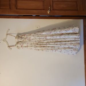 Dave & Johnny cream/flower prom dress